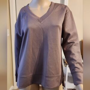 Danskin Women's V-Neck Top in Purple